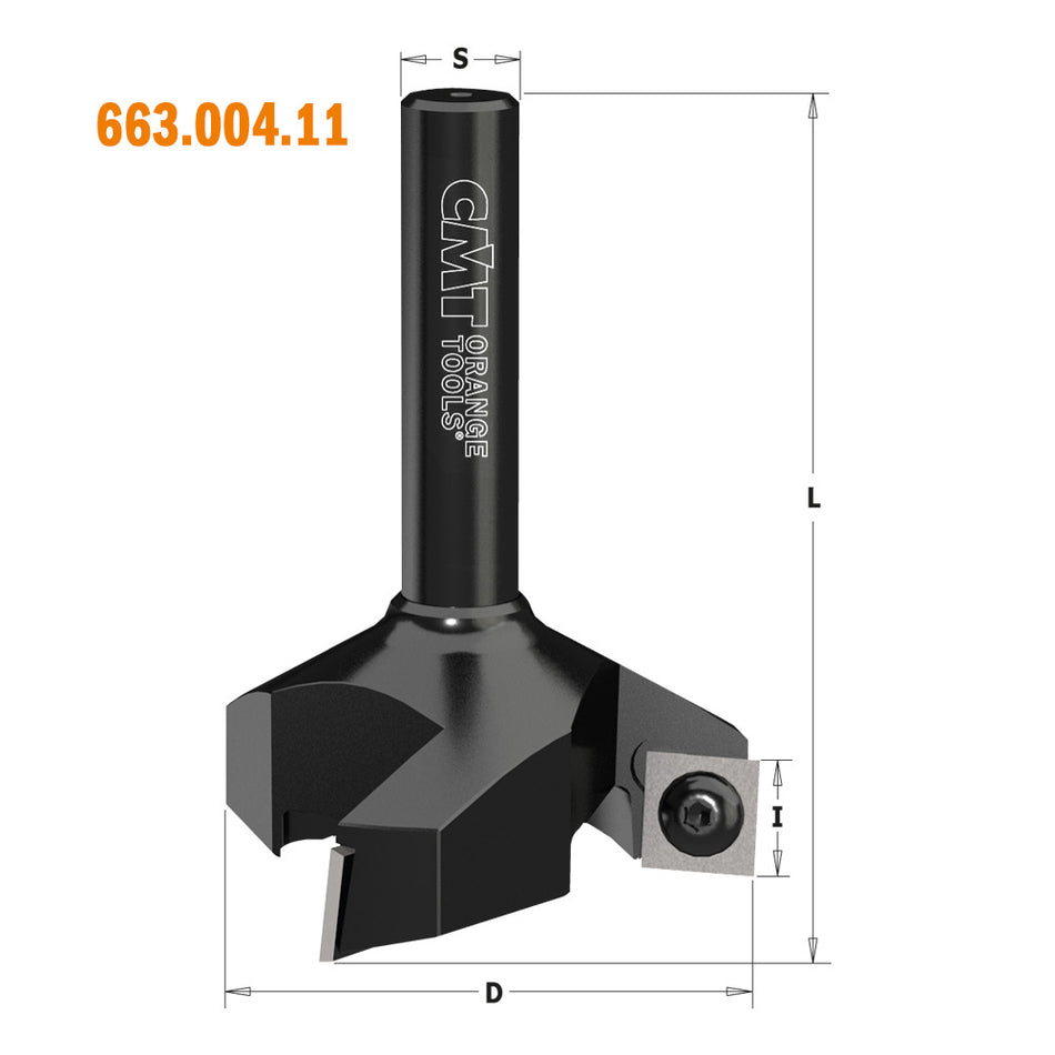 CMT Orange Tools 663.014.11 Spoilboard surfacing router cutters with insert knives Industrial Industrial Tools Router cutters & chucks for CNC Woodworking Tools and accessories Ireland Maginn Machinery