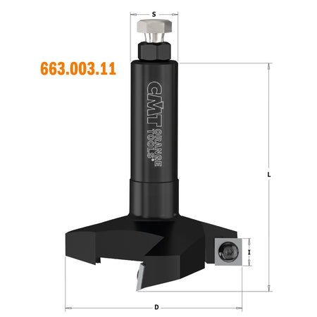 CMT Orange Tools 663.005.11 Spoilboard surfacing router cutters with insert knives Industrial Industrial Tools Router cutters & chucks for CNC Woodworking Tools and accessories Ireland Maginn Machinery 06