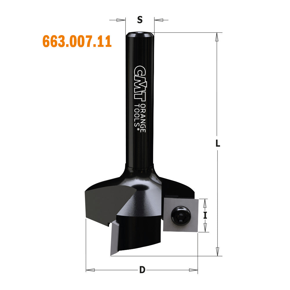 CMT Orange Tools 663.005.11 Spoilboard surfacing router cutters with insert knives Industrial Industrial Tools Router cutters & chucks for CNC Woodworking Tools and accessories Ireland Maginn Machinery 03