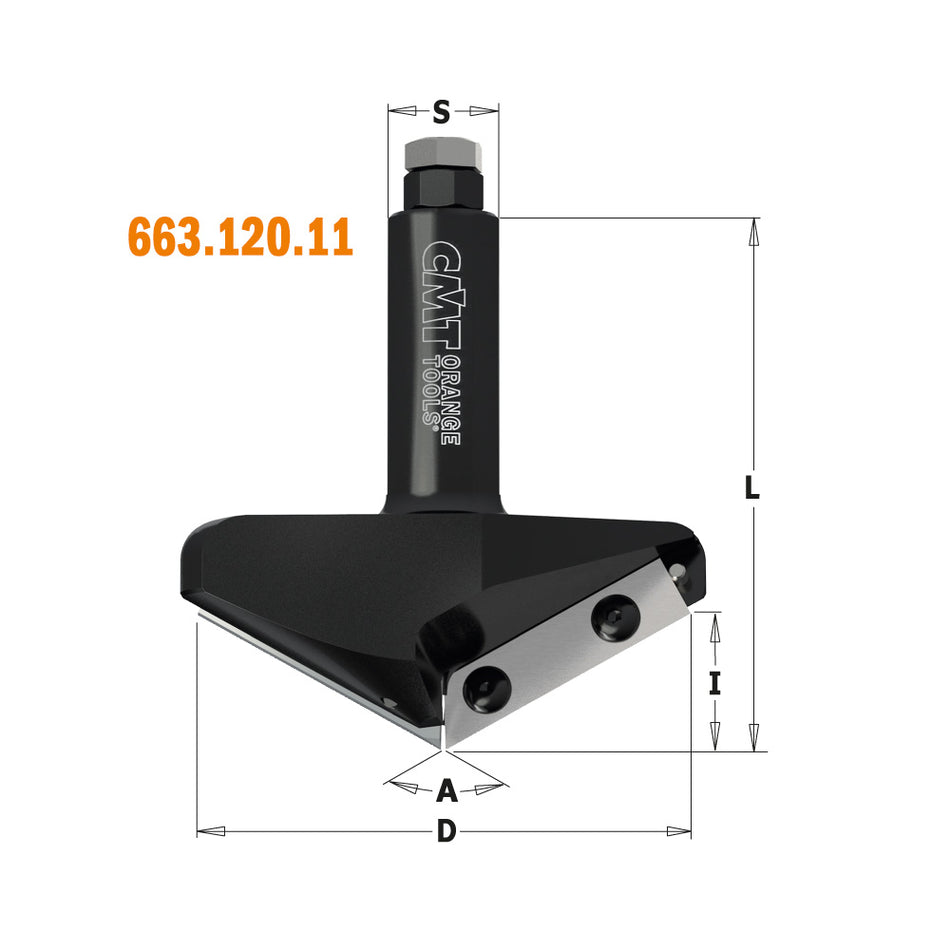 CMT Orange Tools 663.150.11 V-groove - folding - signmaking CNC router cutter Industrial Industrial Tools Router cutters & chucks for CNC Woodworking Tools and accessories Ireland Maginn Machinery