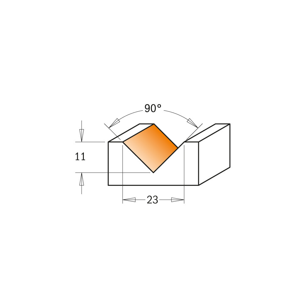 CMT Orange Tools 665.200.11 V-grooving & signmaking router bits with indexable knives (90°) Industrial Industrial Tools Router bits with insert knives Woodworking Tools and accessories Ireland Maginn Machinery 02