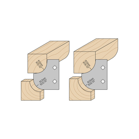 CMT Orange Tools 694.007.30 Multiradius Roundover & Cove Cutter Head industrial industrial Tools Cutter heads & knives Woodworking Tools and accessories Ireland Maginn Machinery 04