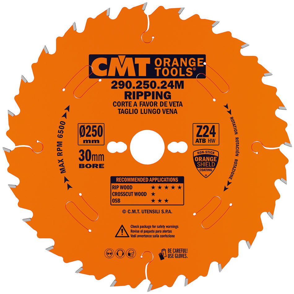 CMT Orange Tools 290.240.24M Rip circular saw blades, for portable machines Industrial Industrial Tools Industrial circular saw blades Woodworking Tools and accessories Ireland Maginn Machinery