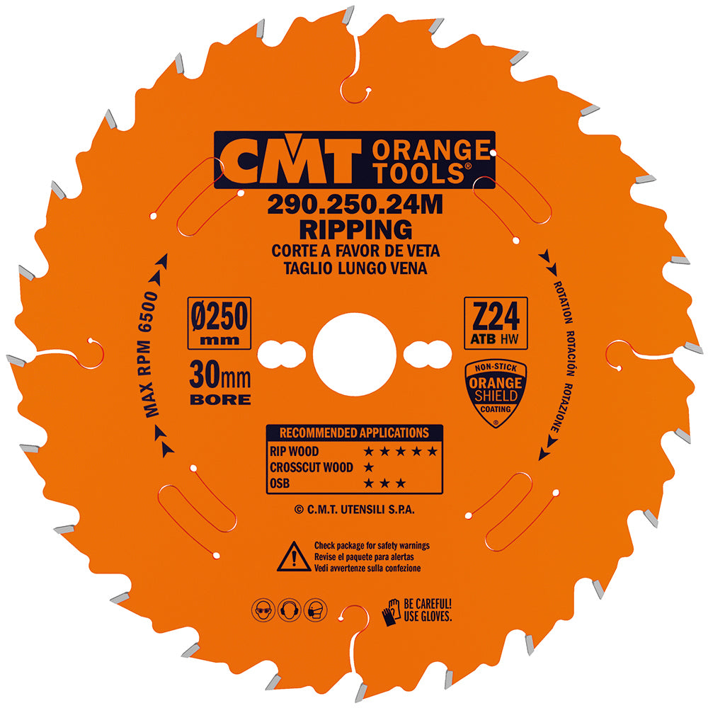 CMT Orange Tools 290.200.24M Rip circular saw blades, for portable machines Industrial Industrial Tools Industrial circular saw blades Woodworking Tools and accessories Ireland Maginn Machinery