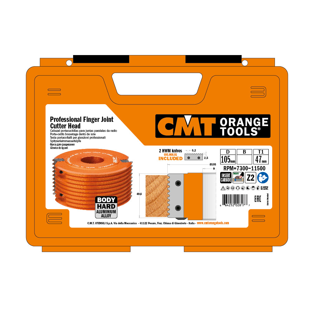 CMT Orange Tools 694.008.50 Professional finger joint cutter heads industrial industrial Tools Cutter heads & knives Woodworking Tools and accessories Ireland Maginn Machinery 02