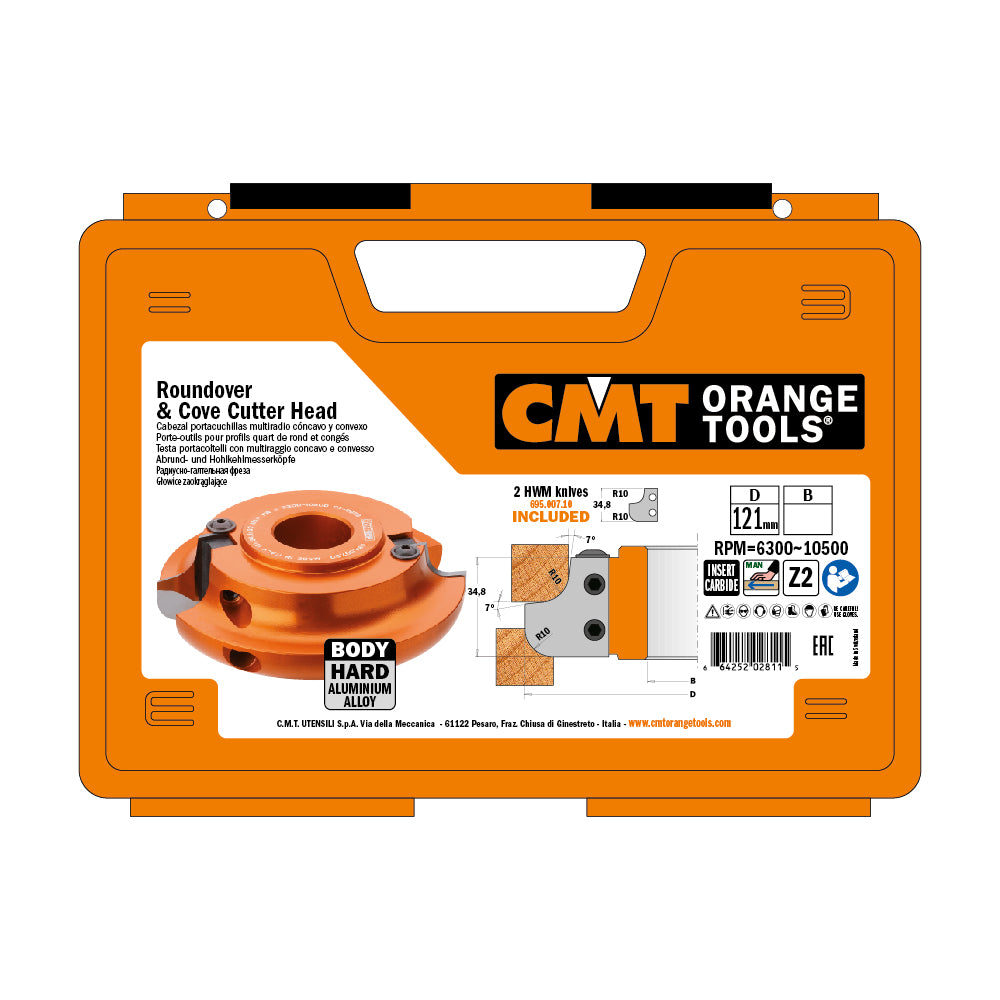 CMT Orange Tools 694.007.30 Multiradius Roundover & Cove Cutter Head industrial industrial Tools Cutter heads & knives Woodworking Tools and accessories Ireland Maginn Machinery 02