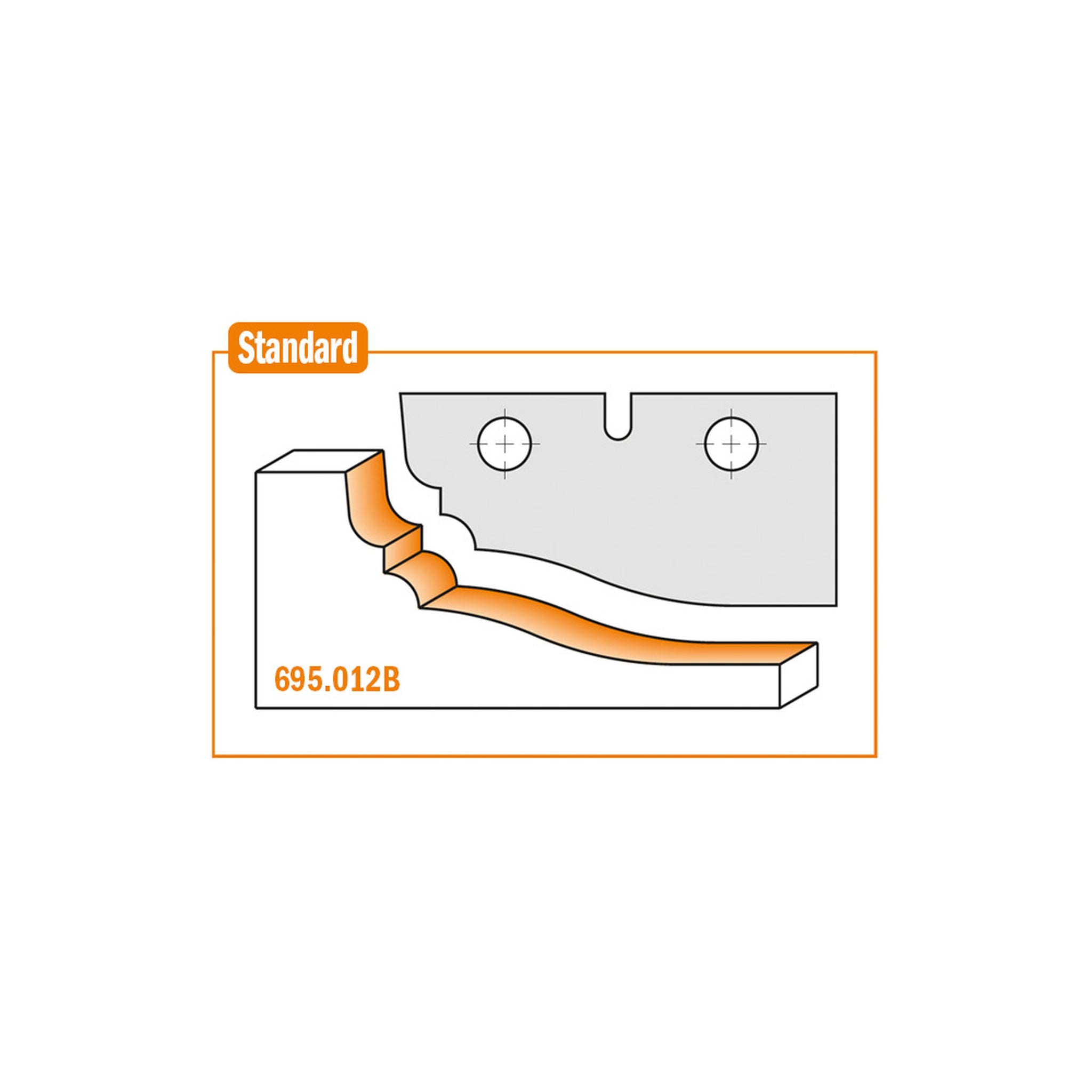 CMT Orange Tools 695.012E Profile knives for cutter heads industrial industrial Tools Cutter heads & knives Woodworking Tools and accessories Ireland Maginn Machinery 05