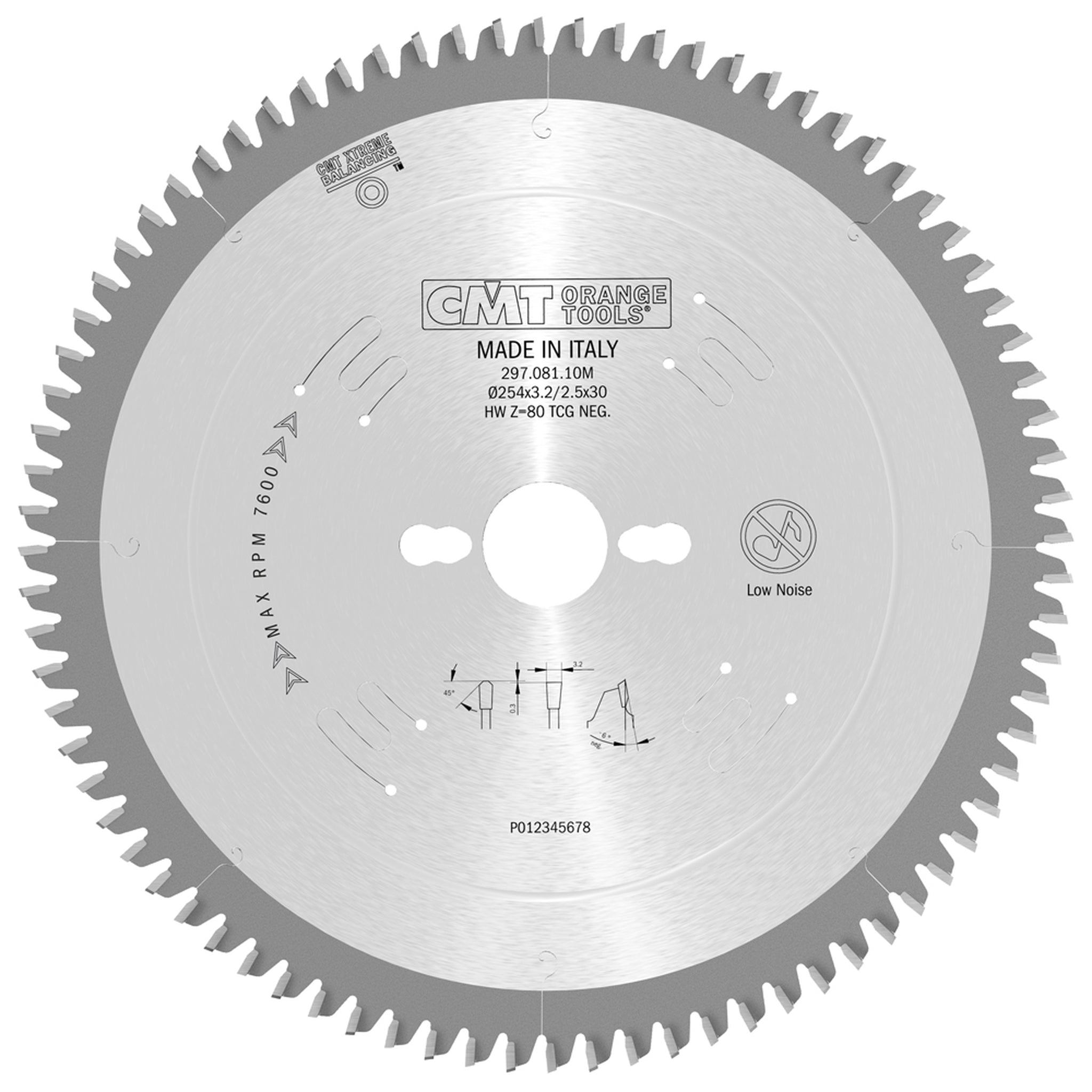 CMT Orange Tools S297.080.10M NEUTRAL SAW BLADE Industrial Industrial Tools Industrial circular saw blades Woodworking Tools and accessories Ireland Maginn Machinery