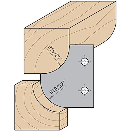 CMT Orange Tools 695.007.15 Profile knives for cutter heads industrial industrial Tools Cutter heads & knives Woodworking Tools and accessories Ireland Maginn Machinery 02