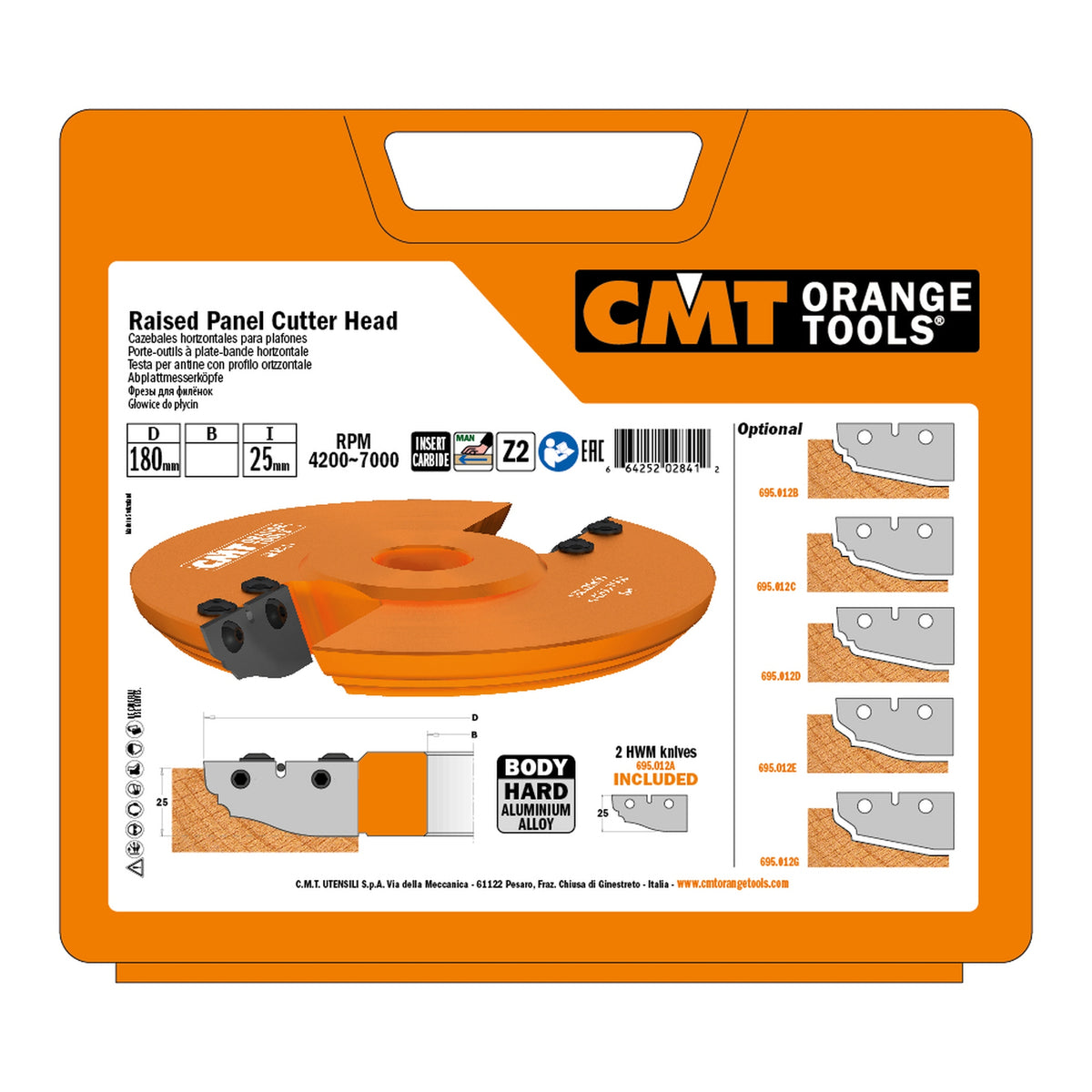 CMT Orange Tools 695.012E Profile knives for cutter heads industrial industrial Tools Cutter heads & knives Woodworking Tools and accessories Ireland Maginn Machinery 03