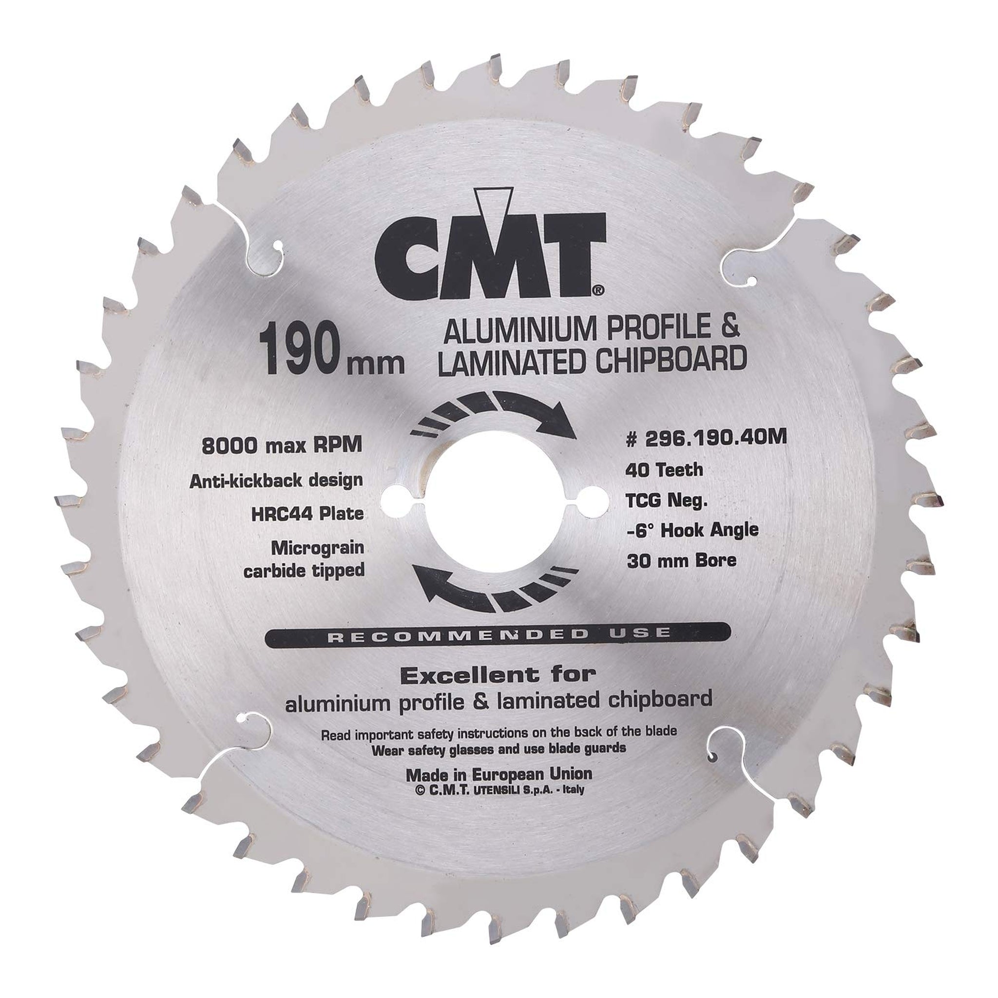 CMT Orange Tools Y297.140.18M Negative hook blade for Non-Ferrous/Trespa/Alu Industrial Industrial Tools Industrial circular saw blades Woodworking Tools and accessories Ireland Maginn Machinery