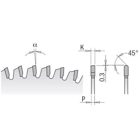 CMT Orange Tools Y297.140.18M Negative hook blade for Non-Ferrous/Trespa/Alu Industrial Industrial Tools Industrial circular saw blades Woodworking Tools and accessories Ireland Maginn Machinery 03