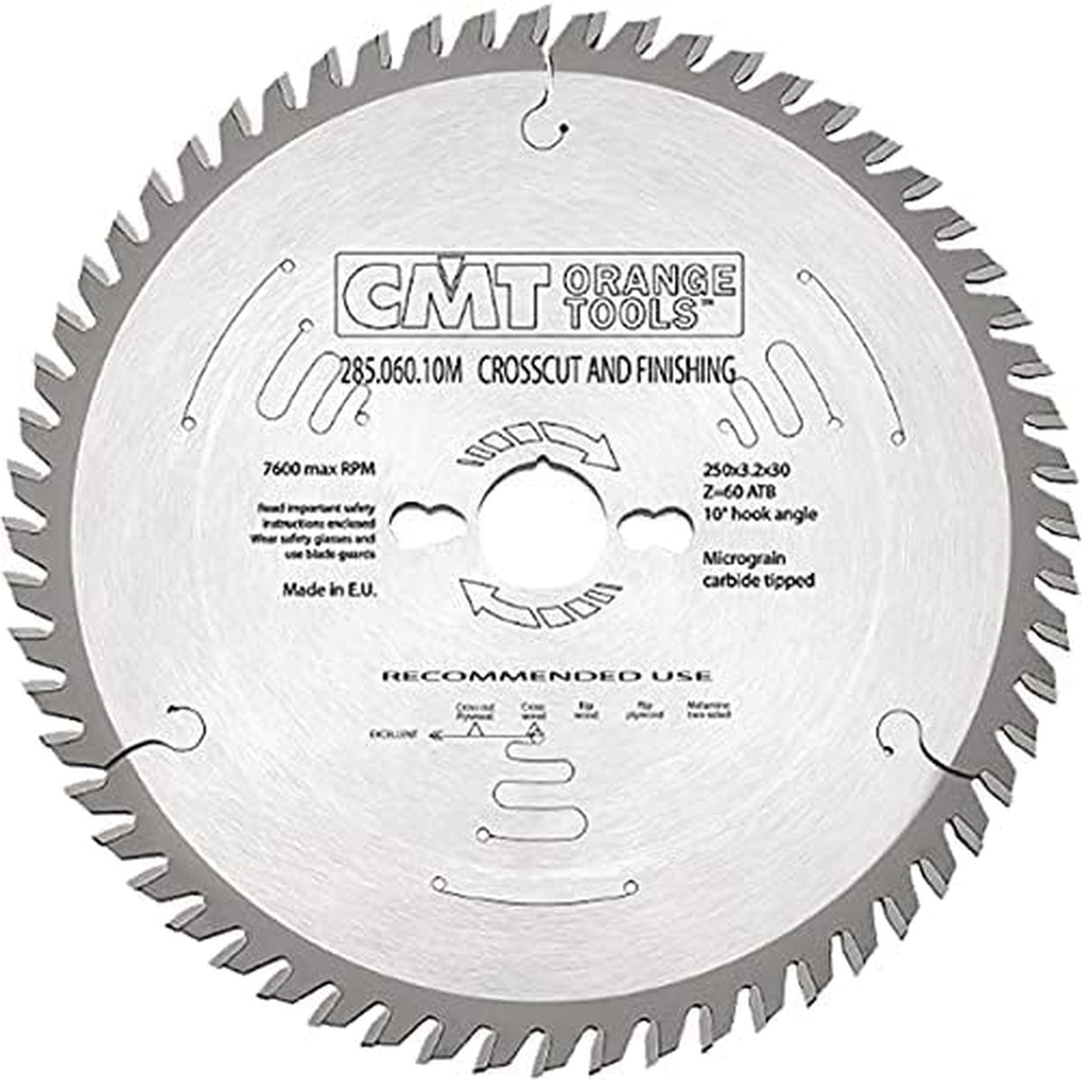 CMT Orange Tools S285.080.10M NEUTRAL SAW BLADE Industrial Industrial Tools Industrial circular saw blades Woodworking Tools and accessories Ireland Maginn Machinery