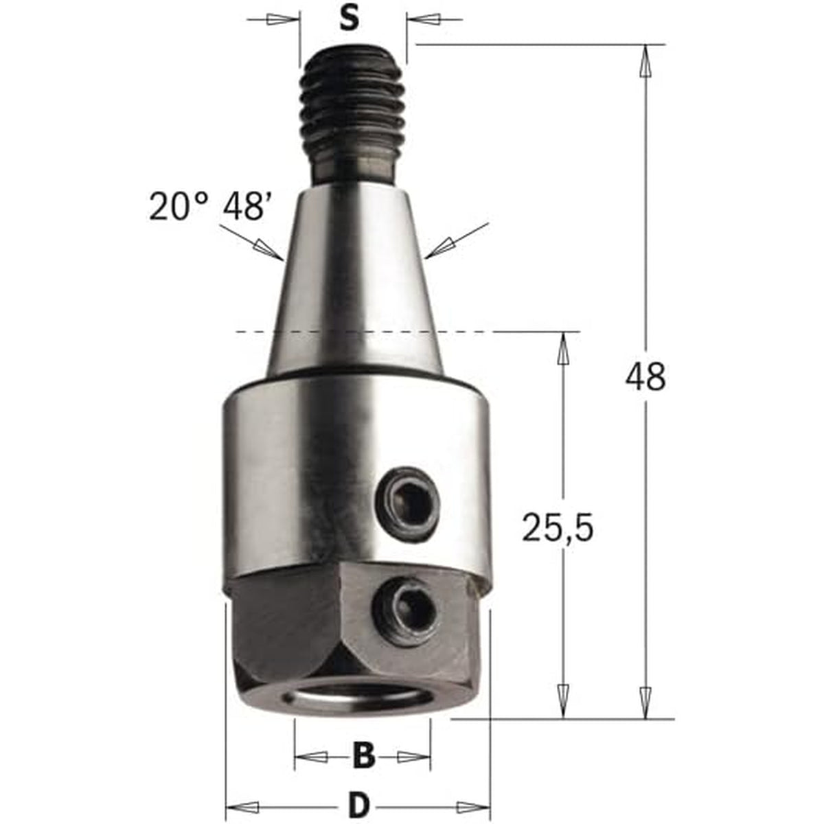 CMT Orange Tools 304.080.01 Adaptors M8/20 Industrial Industrial Tools Industrial boring bits Woodworking Tools and accessories Ireland Maginn Machinery 02